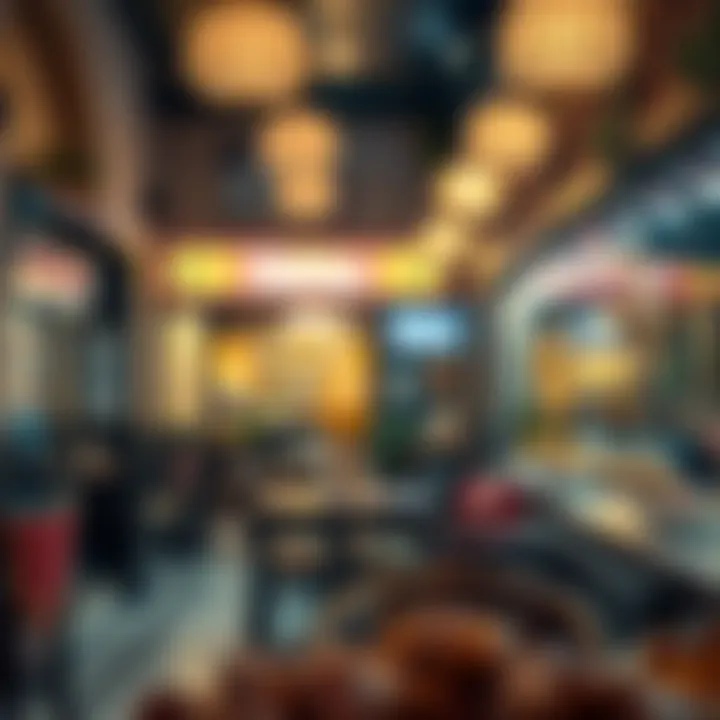 Inviting Dates Shop Atmosphere A cozy interior of a popular dates shop in Dubai.