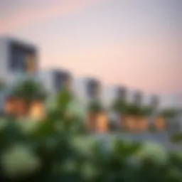 Serene view of Al Reef Village showcasing modern residential architecture
