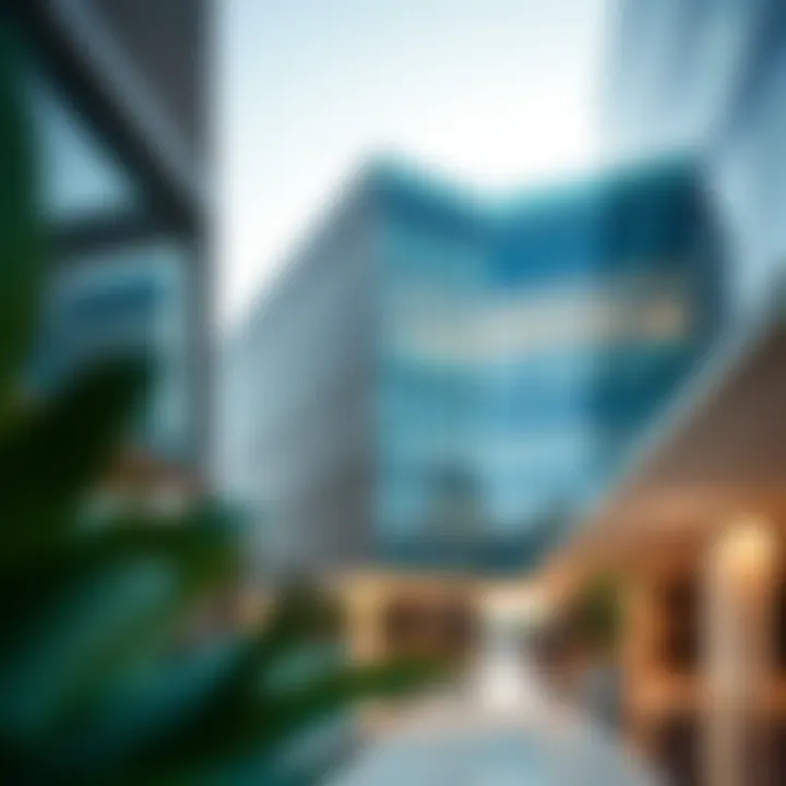 Innovative Architectural Design of Al Saaha Offices Modern architecture of Al Saaha Offices showcasing innovative design.