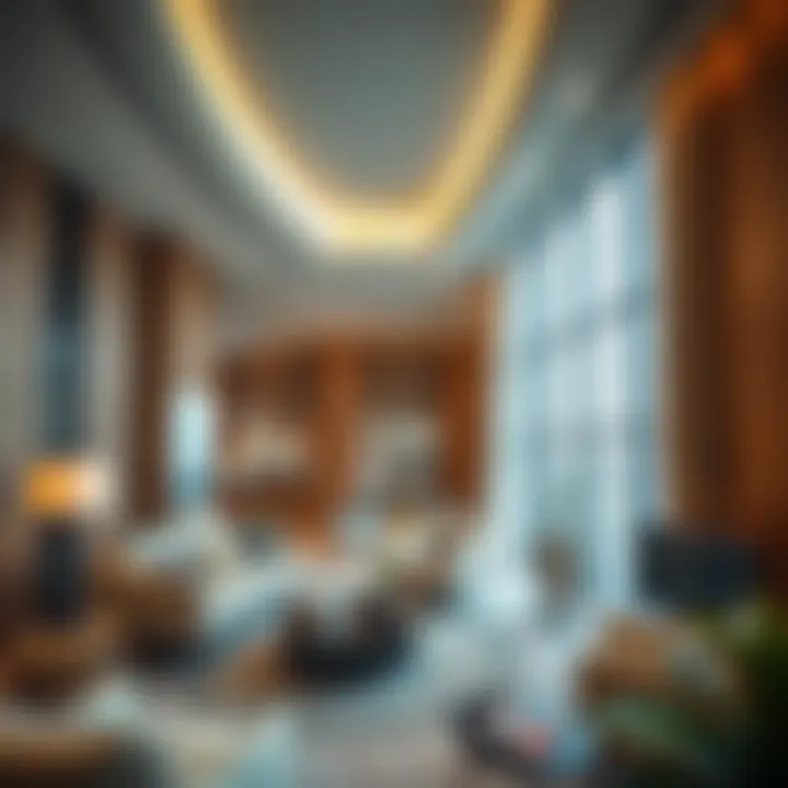 Luxury Interiors of Al Shafar Tower 2 Interior design showcasing modern amenities in Al Shafar Tower 2