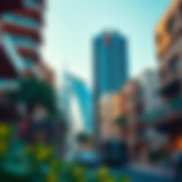 The Dynamic Neighborhood of Al Shafar Tower 2 Vibrant neighborhood surrounding Al Shafar Tower 2
