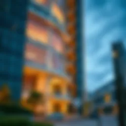 Architectural design of Alexis Tower showcasing its modern features