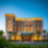 Luxurious exterior view of Bulgari Residences