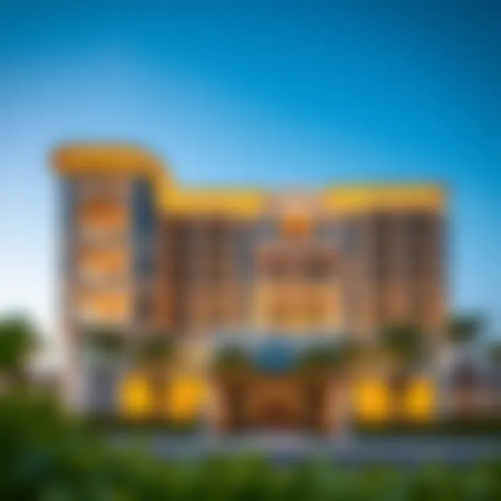 Luxurious exterior view of Bulgari Residences