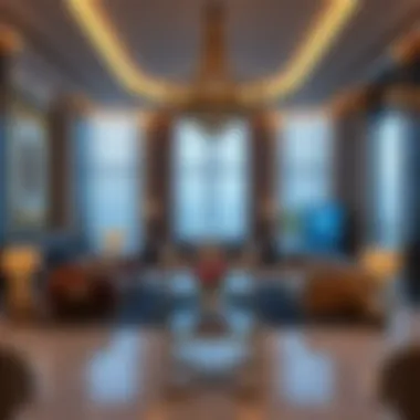 Opulent Interiors of برج النخلة Luxurious interiors within برج النخلة depicting modern living