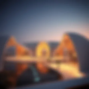 Stunning Architectural Design of برج النخلة Panoramic view of برج النخلة showcasing its unique architecture