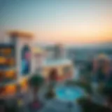 A panoramic view of City Center Al Zahia showcasing its architectural elegance and vibrant surroundings