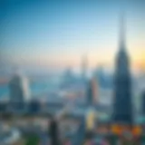 Panoramic view of Dubai's skyline showcasing modern architecture