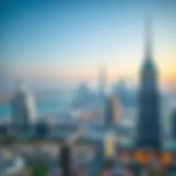 Panoramic view of Dubai's skyline showcasing modern architecture