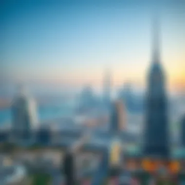 Panoramic view of Dubai's skyline showcasing modern architecture