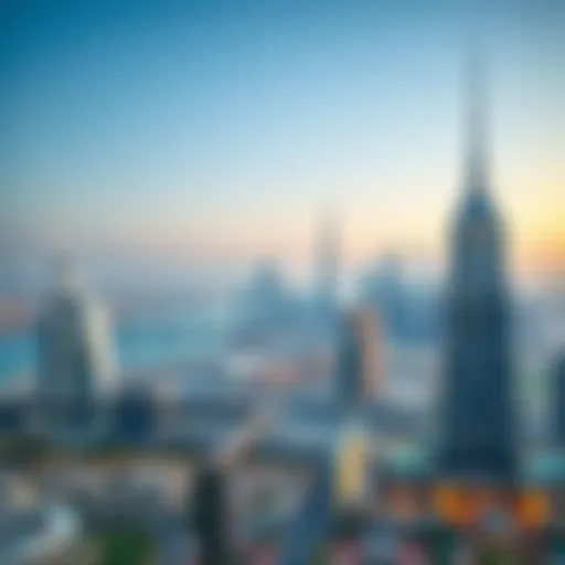 Panoramic view of Dubai's skyline showcasing modern architecture
