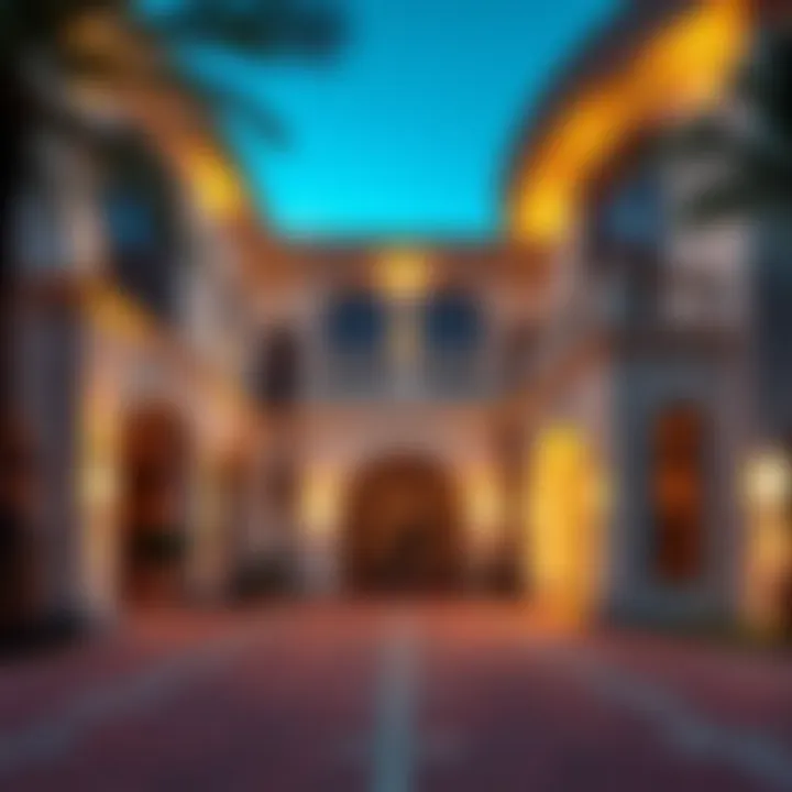 Stunning Villa Architecture in Ajman Uptown Luxurious villa exterior in Ajman Uptown