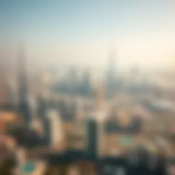 Aerial view of Dubai's skyline showcasing real estate development
