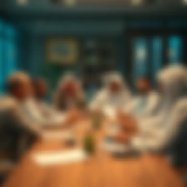 Discussion on Property Regulations Meeting of officials discussing property regulations