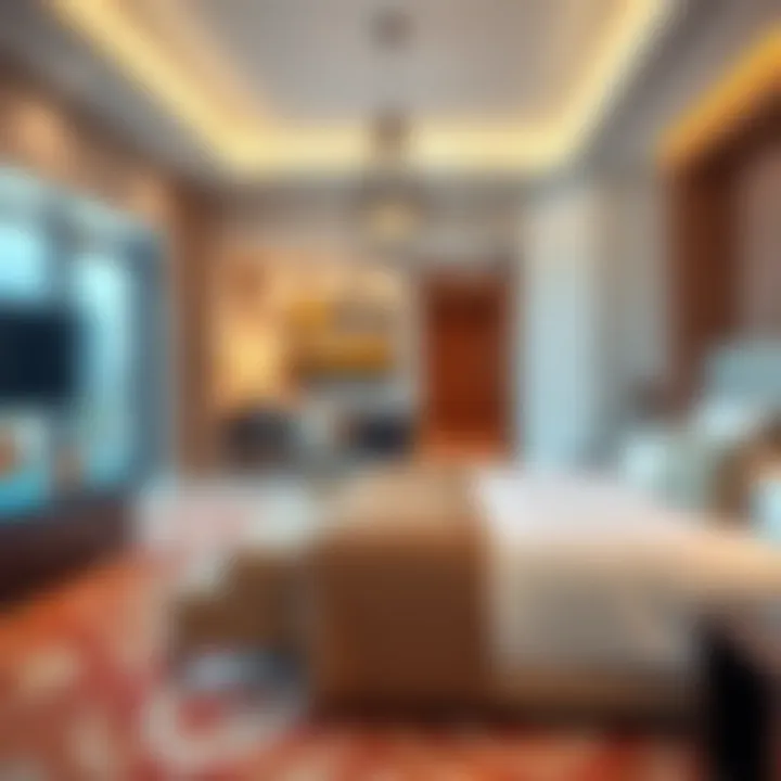 Elegant Accommodations at Edge by Rotana Luxurious guest room featuring elegant design and premium furnishings