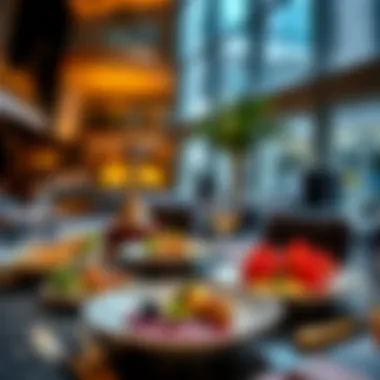 A Global Culinary Journey Exquisite international cuisine presentation