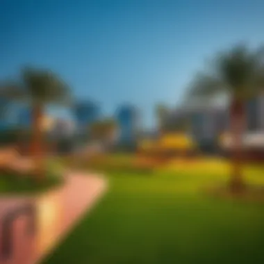 Community Park in Dubai Hill Estate Community park in Dubai Hill Estate promoting a healthy lifestyle
