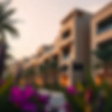 Residential Architecture in Dubai Hill Estate Lavish residential buildings reflecting contemporary design in Dubai Hill Estate