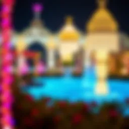 Festive decorations illuminating Dubai during Eid ul Fitr celebrations