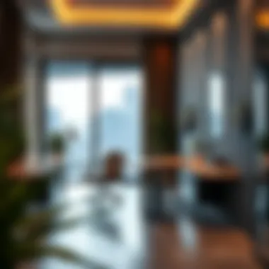 Interior workspace of the Eva Real Estate Agency