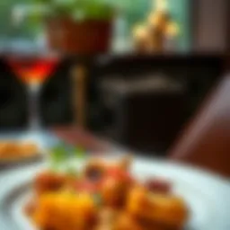 A beautifully plated Indian dish showcasing vibrant spices and textures