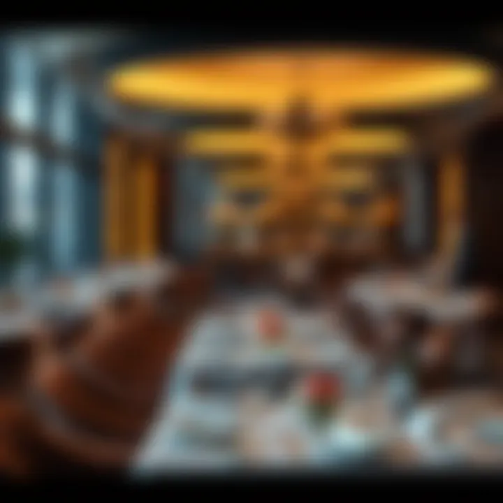 Sophisticated Dining Ambiance Sophisticated ambiance of a fine dining venue