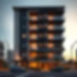 Modern Architecture of Deira Apartments Modern exterior view of a one-bedroom apartment building in Deira