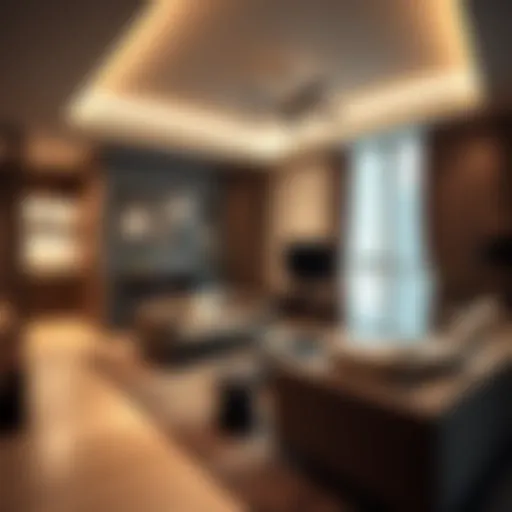 Modern Living in Abu Shagara A cozy 1BHK living room showcasing modern design