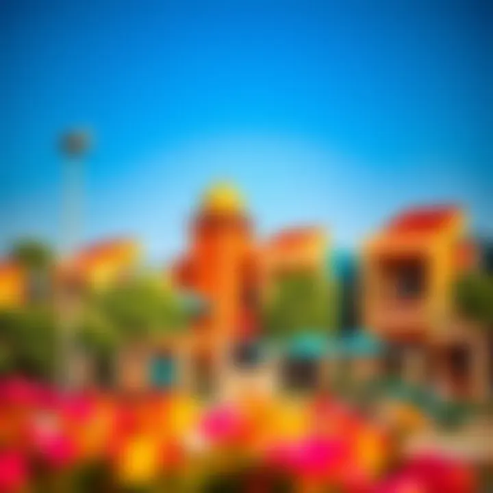 Abu Shagara Community Amenities A vibrant view of the Abu Shagara neighborhood highlighting amenities