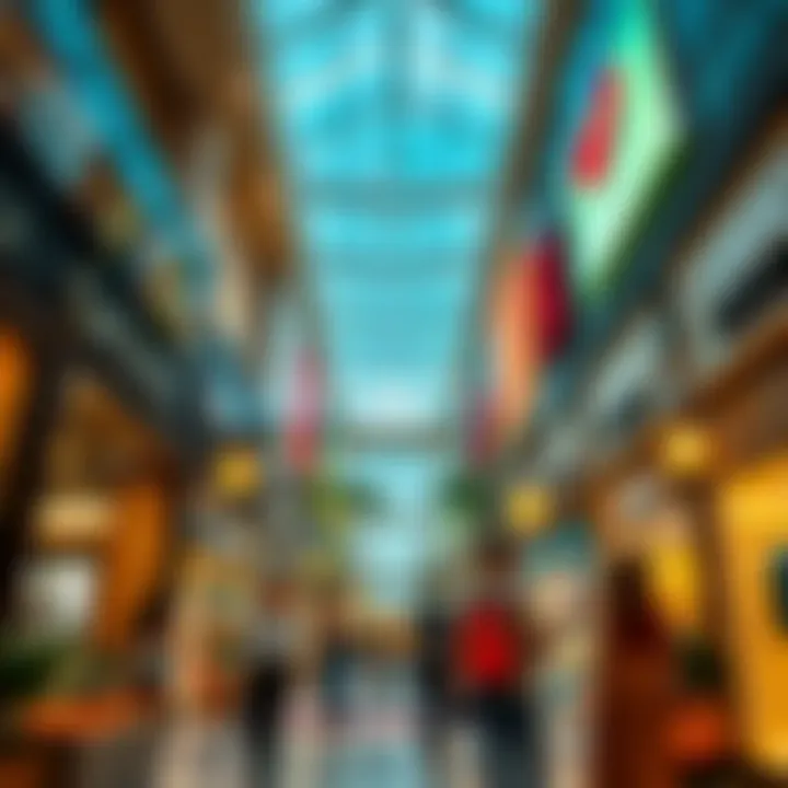 High-End Shopping Experience Vibrant lifestyle in a high-end shopping district