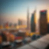 Stunning skyline view of Dubai