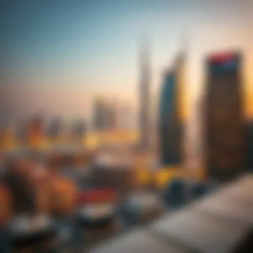 Stunning skyline view of Dubai