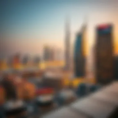 Dubai's Iconic Skyline Stunning skyline view of Dubai