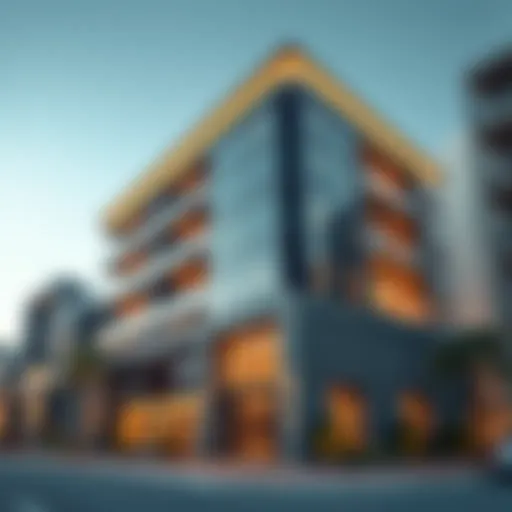 Exterior view of Al Bawadi Building showcasing modern architecture