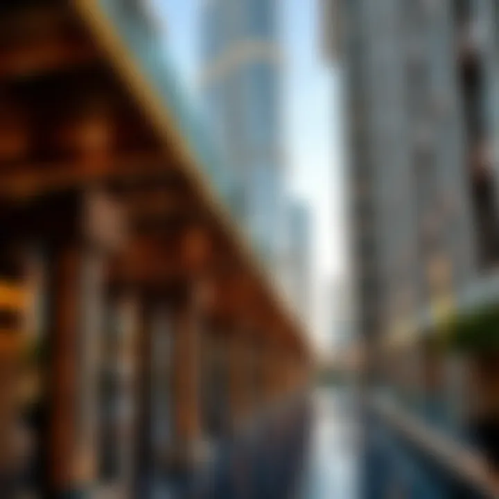 Modern architectural details of Al Jeel Tower