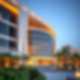 Modern architecture of Al Qusais Health Hub