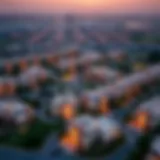 Aerial view of Al Rawda 2 showcasing residential properties