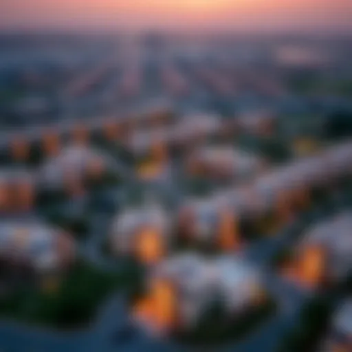 Aerial view of Al Rawda 2 showcasing residential properties