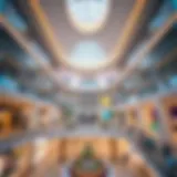 A panoramic view of Al Seef Mall's stunning architecture