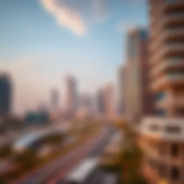 Stunning skyline view of Amer Business Bay featuring modern architecture