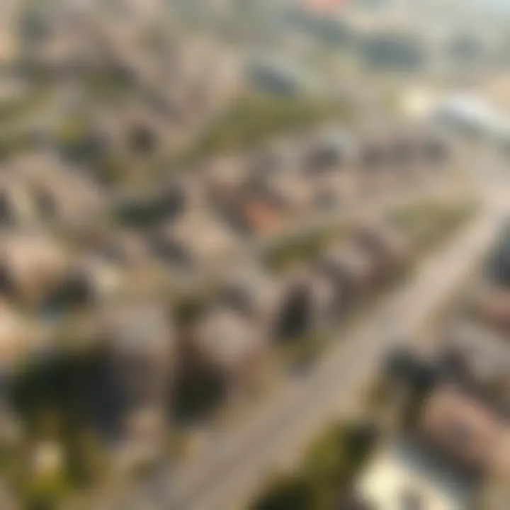 Aerial View of Residential Areas Aerial view of Al Nahda 1 highlighting residential areas