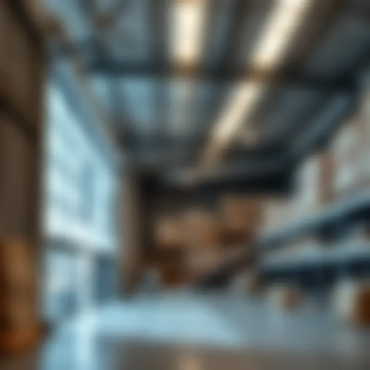 Interior of a modern, cost-effective warehouse space available for rent