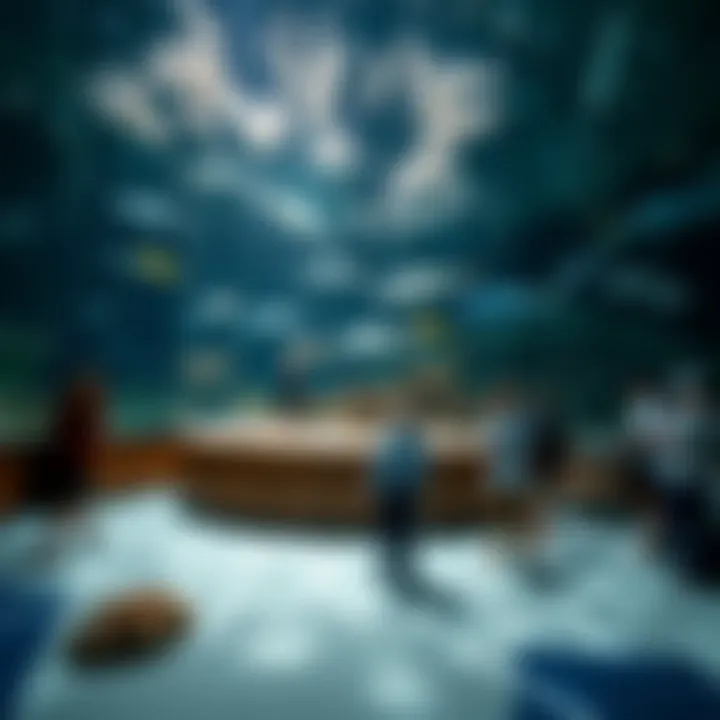 Marine Conservation Education Educational display illustrating marine conservation efforts.