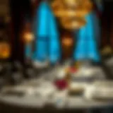 Exquisite dining setup in a Michelin-star restaurant in Dubai