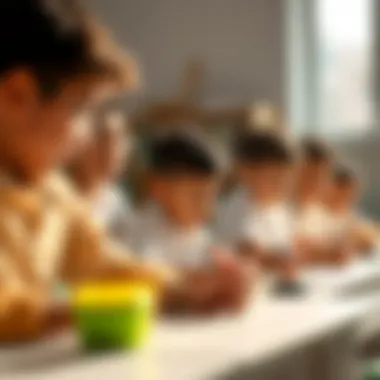 Engaging Educational Activities in Al Barsha Students engaged in interactive learning activities