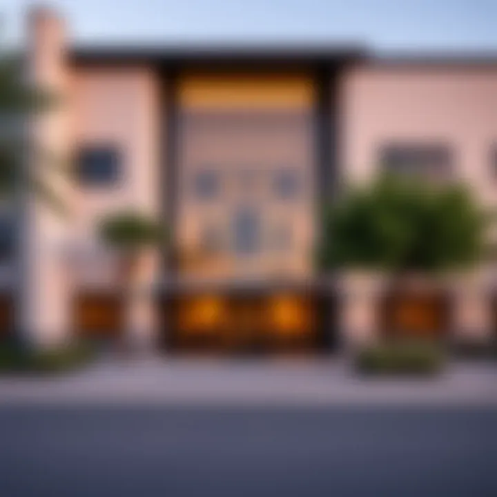 Modern Architectural Design of Al Barsha Schools A school exterior showcasing modern architecture in Dubai