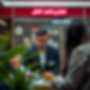 Professional Assistance at Ejari Center A professional assisting a client with property documentation