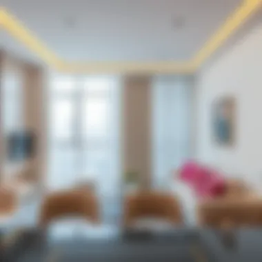 Elegant and Modern Flat Interiors in Karama Modern flat interiors in Karama showcasing contemporary design