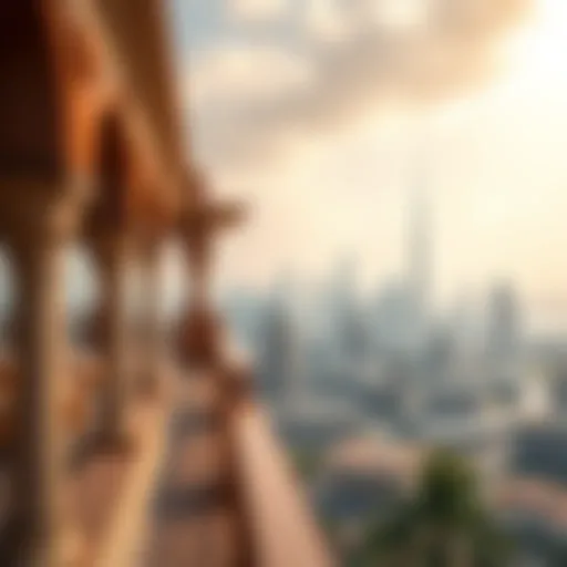 Stunning view of the Dubai skyline showcasing imperial architecture