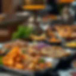 A colorful spread of traditional Iraqi dishes